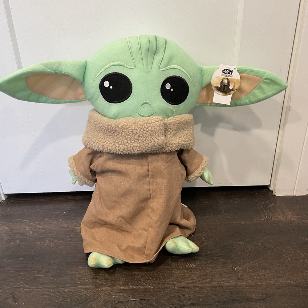 Star Wars Mandalorian Grogu BABY YODA 18"Disney Pillow Doll Plush Stuffed NWT